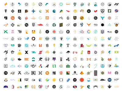 15 years of Logo Marks abstract animals emblem gradient letters logo logomark mascot minimal monogram monoline negative space triangulate