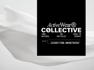 ActiveWear Collective active block collective fabric fashion font label logo logotype natural pairing recycling tag text typography utilitarian wear wordmark