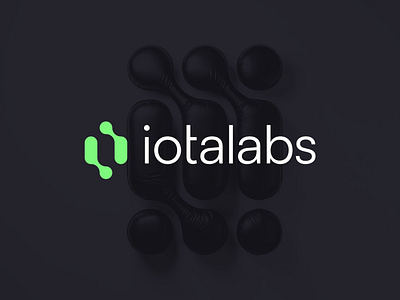 IOTA LABS logo design branding connection crypto cryptocurrency ecosystem finance fintech growth i icon iota l lab logo molecule smart symbol token tokenization web3