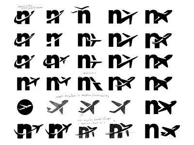 Sketch process airline airline logo brand design brand identity branding brandmark custom logo custom logo design identity identity design identity designer logo logo design logo designer logo mark logo sketch mark plane plane logo visual identity