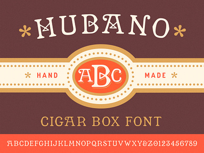 Introducing Hubano cigar cuba display font fonts havana sbfonts serif type typedesign