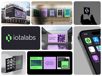 IOTA Labs Branding billboard blockchain brand guidelines brandbook branding connection crypto cryptocurrency fintech i icon iota iotalabs l logo pattern poster smart tech web3