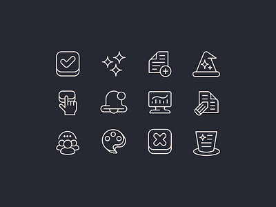 Iconography Set branding iconography icons identity logo mark symbol ui design website design