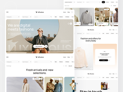 Fashion Shopify Template cart clothes clothing e commerce ecom ecommerce website fashion fashion brand interface landing page marketplace online shopping product cart shop shopify shopify template shopping shopping app ui ux website