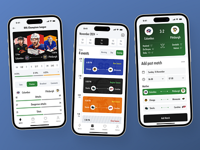 Sports Calendar Mobile App app app design app interfaces best app design best ui calendar ui design home screen mobile mobile app design mobile app ui mobile ui mobile ui design mobile ux modern app ui modern ui ui ui design ui ux design ux