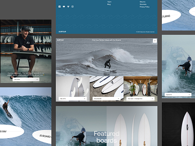 E-commerce Surfing Website app design e commerce ecommerce ecommerce website landing page landingpage market modern online shop shop shopify shopping app store surf store ui ux web app website website design