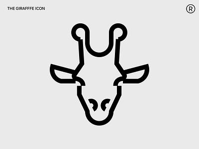 Girafe Symbol animal bold design girafe icon illustration line icon logo mark minimal modern sharp simple symbol tech technology visual identity