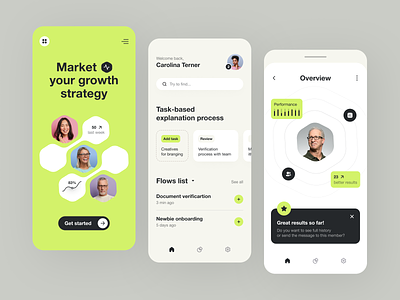 Mobile App for a Productivity SaaS ✦ Flows android app iphone mobile app mobile applications design mobile ui