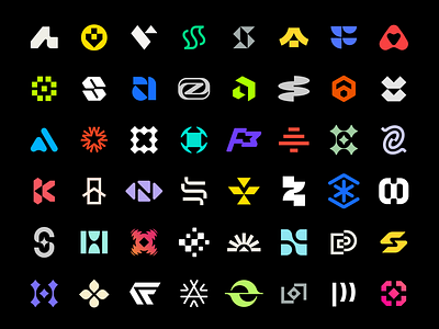 Updated Logo Collection ai logo available logo brand design brand identity branding crypto logo icon lettermark logo logo collection logo for sale monogram startup logo symbol tech logo technology logo unused logo visual identity