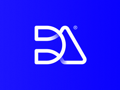 D+A Letters Logo a ai audio blockchain branding d earphones gradient headphones icon identity lepisov letter lettering logo monogram sound tech web3 wire