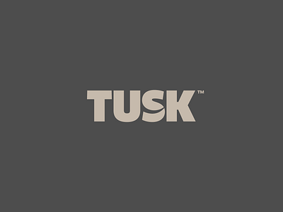 Tusk - Wordmark / Logotype Design brand designer branding brandmark design identity identity designer logo logo design logo designer logotype mark wordmark