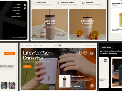 OLO - Marketplace Website e commerce health hobby landing page marketplace minimal online shop ui ui design uiux web design website woman