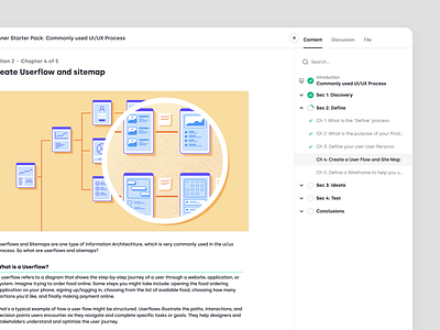 Trenning - Learner Course Pages in a SaaS LMS course education education platform learning management system learning material learning path lms product design saas saas design staff training student team training ui ux web app web design wiki