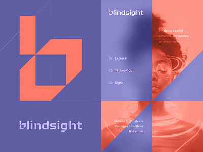 Blindsight Logo Concept II biotech blockchain branding crypto design gradient identity illustration lettering logo medtech tech